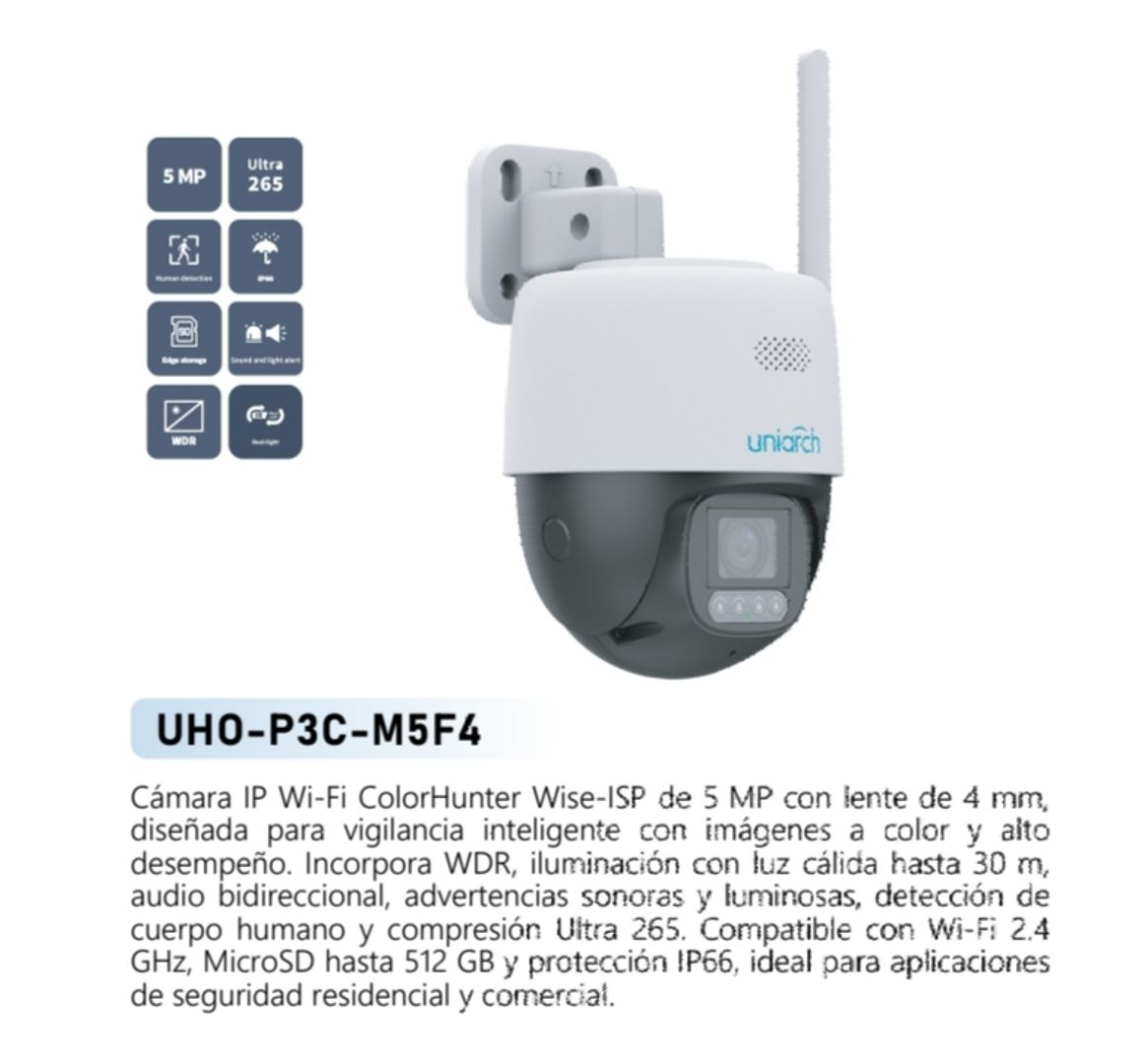 CAMARA DOMO COLORHUNTER 5MP UNIVIEW 