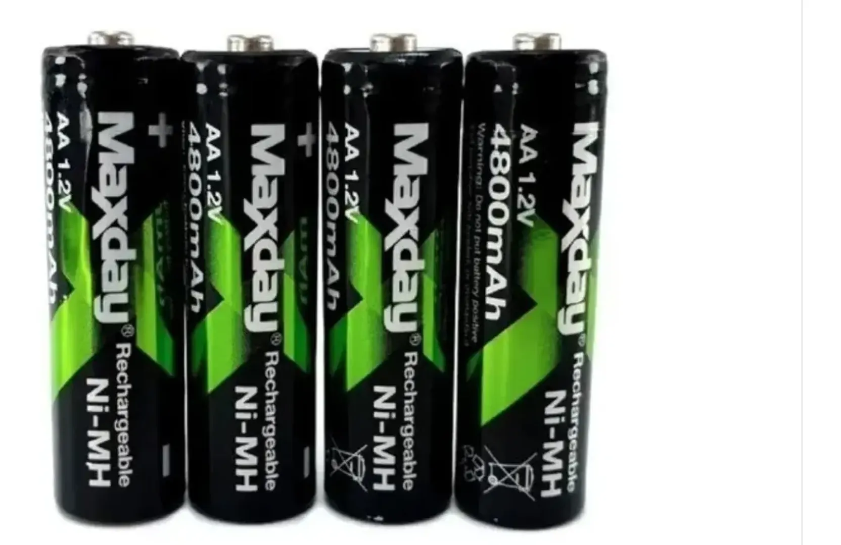 BATERIAS MAXDAY AA X4 CON CARGADOR AA/AAA