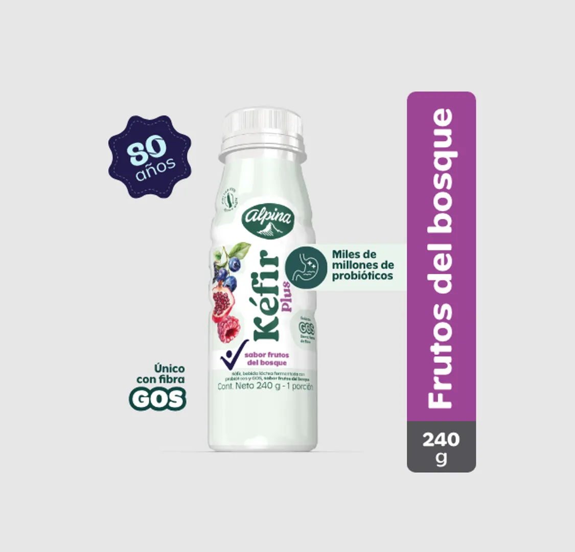 KEFIR ALPINA FRUTOS ROJOS*240G