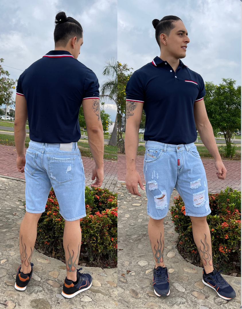 BERMUDA CABALLERO JEAN RIGIDO