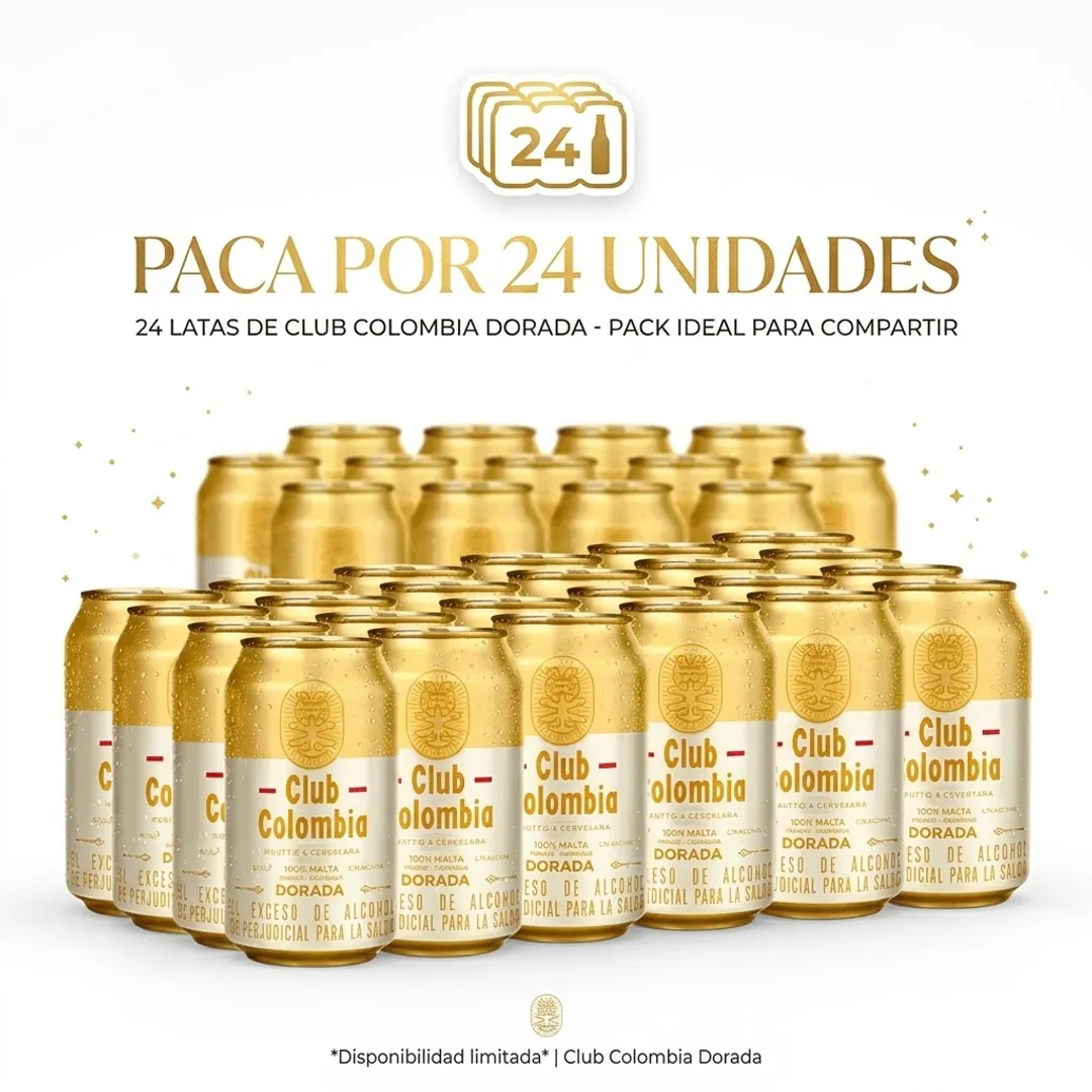 .PACA CLUB COLOMBIA DORADA*24*330ML