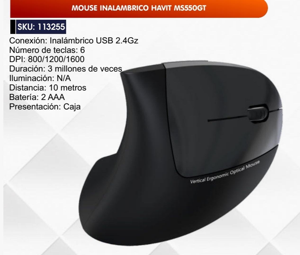 MOUSE INALÁMBRICO HAVIT
