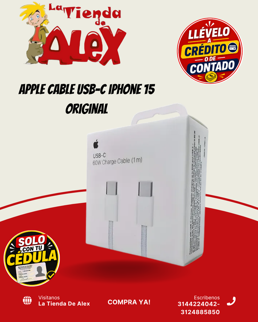 Apple Cable USB-C iPhone 15 Original