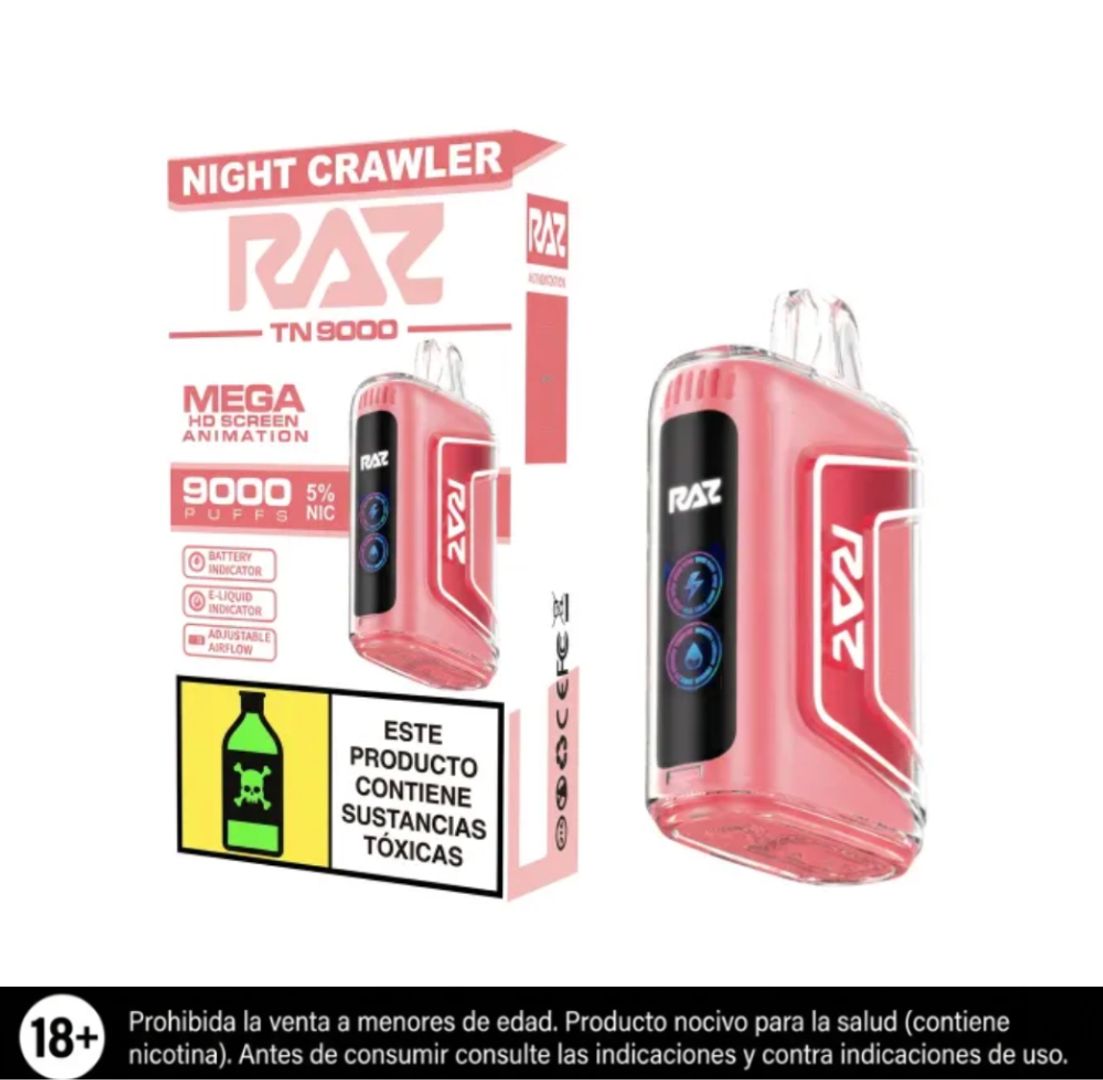 Raz Tn Night Crawler 9.000 Puffs