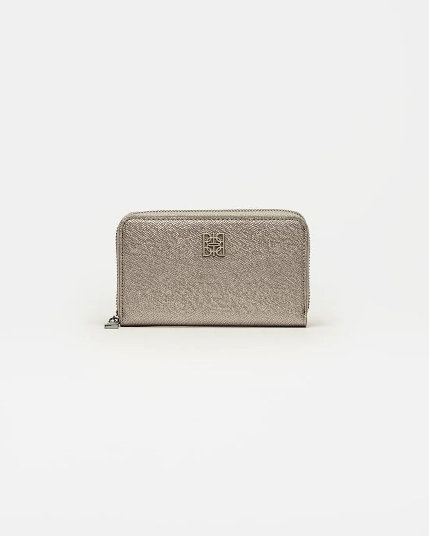 BILLETERA MINT EFECTO CUERO PELTRE
