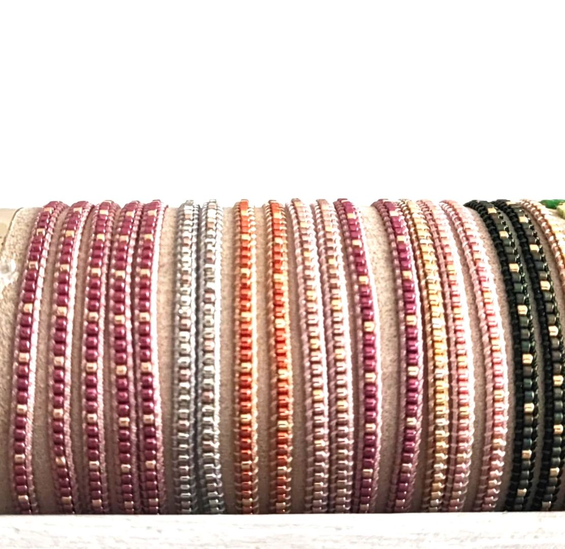 Pulsera Duo Flor Mini Miyuki