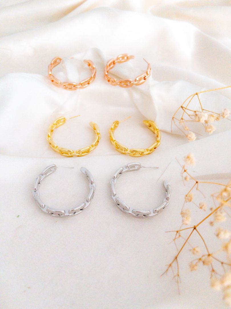 PULSERA DE ARO ESTILO CADENA 