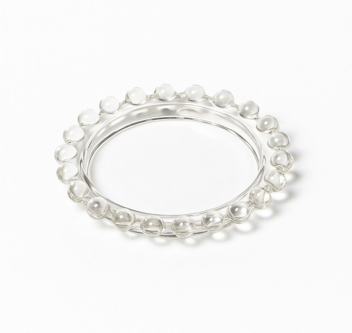 Platito vidrio /Portavela /Posavaso 