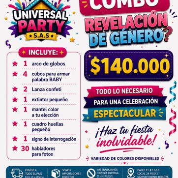 COMBO REVELACIÓN DE GENERO - imagen 1