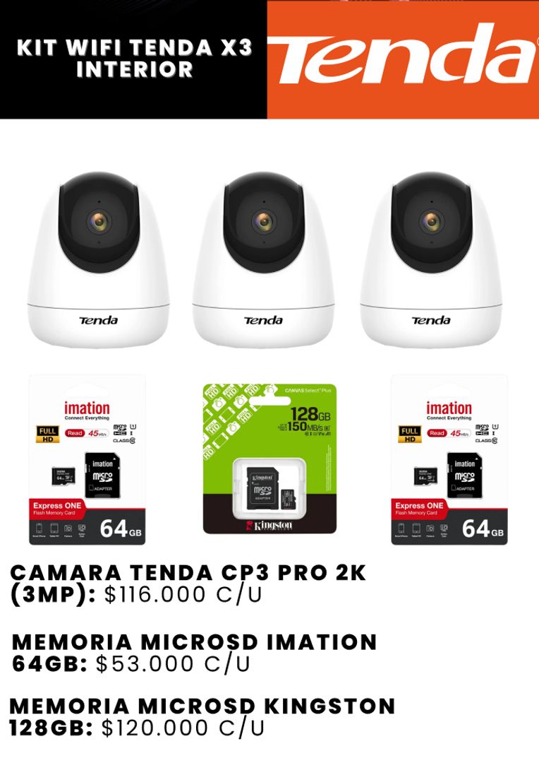 KIT WIFI TENDA X3 INTERIOR