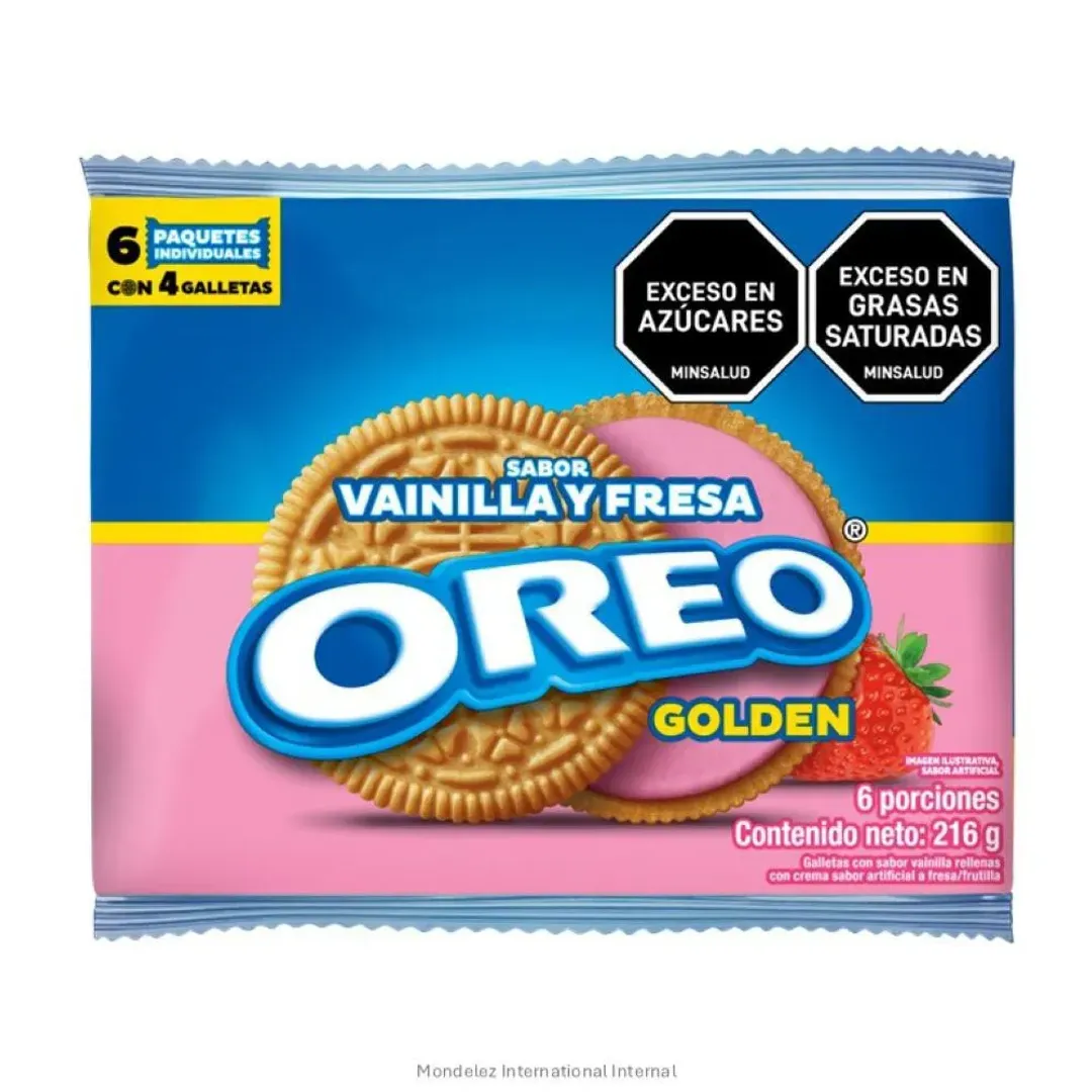 GALLETAS OREO GOLDEN FRESA*6*324G