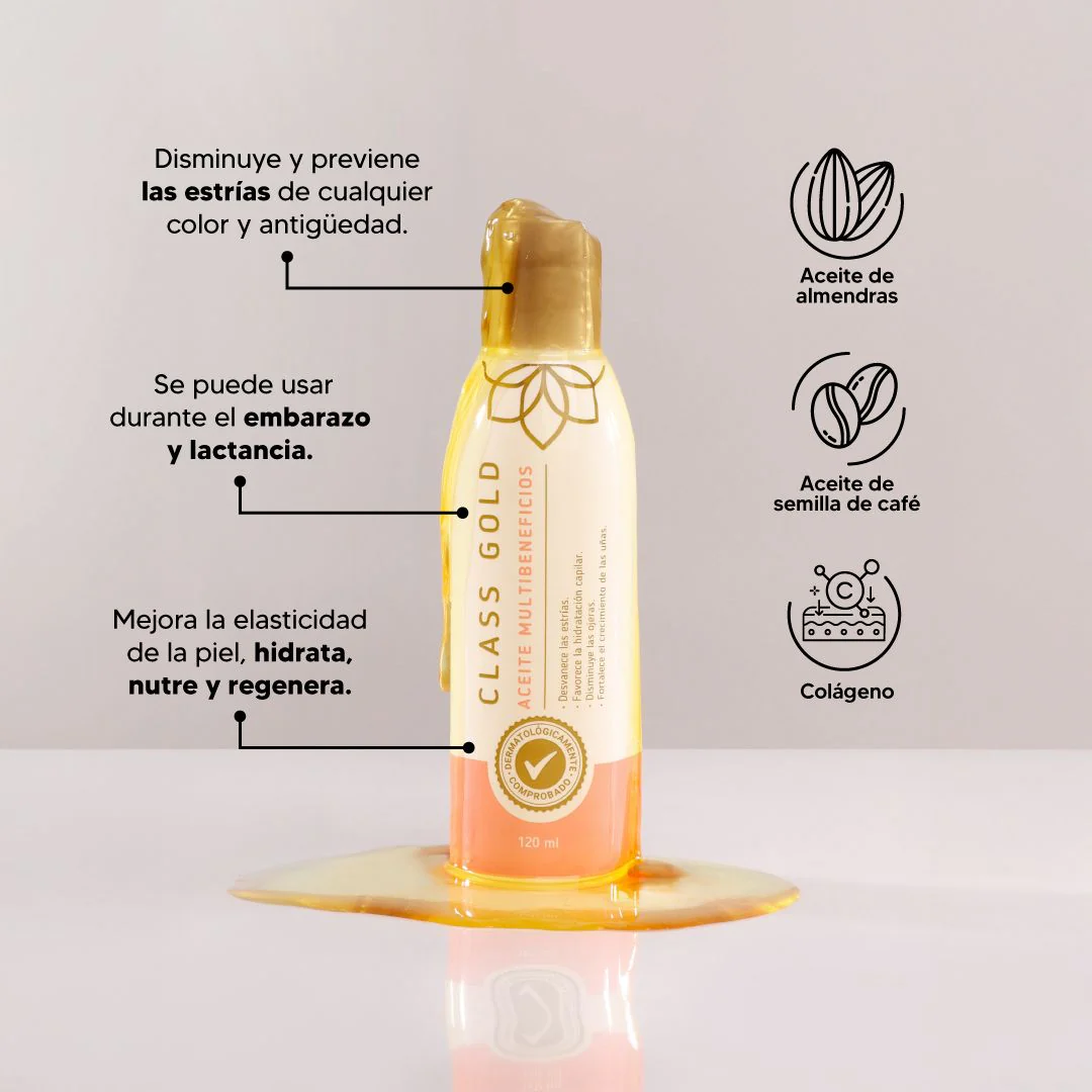 ACEITE MULTIBENEFICIOS 120 ML CLASS GOLD