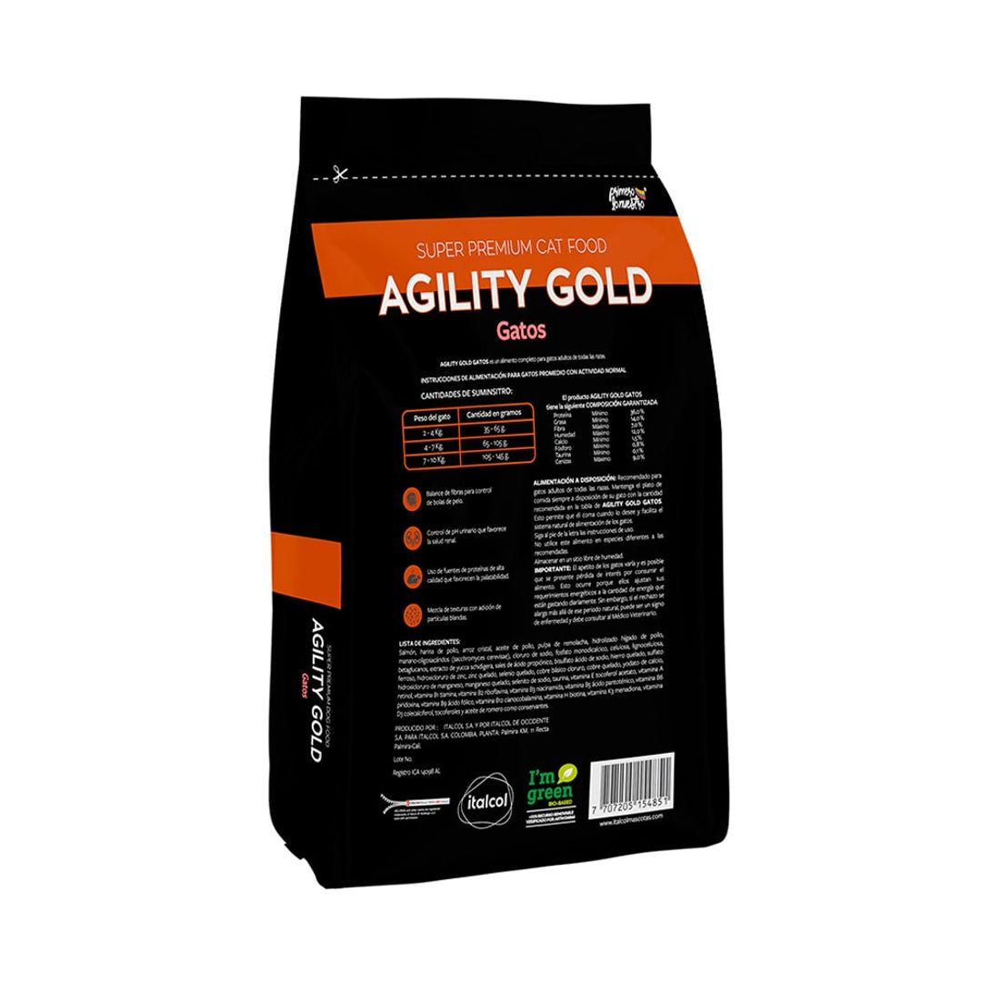 AGILITY GOLD GATOS x 1.5 Kg