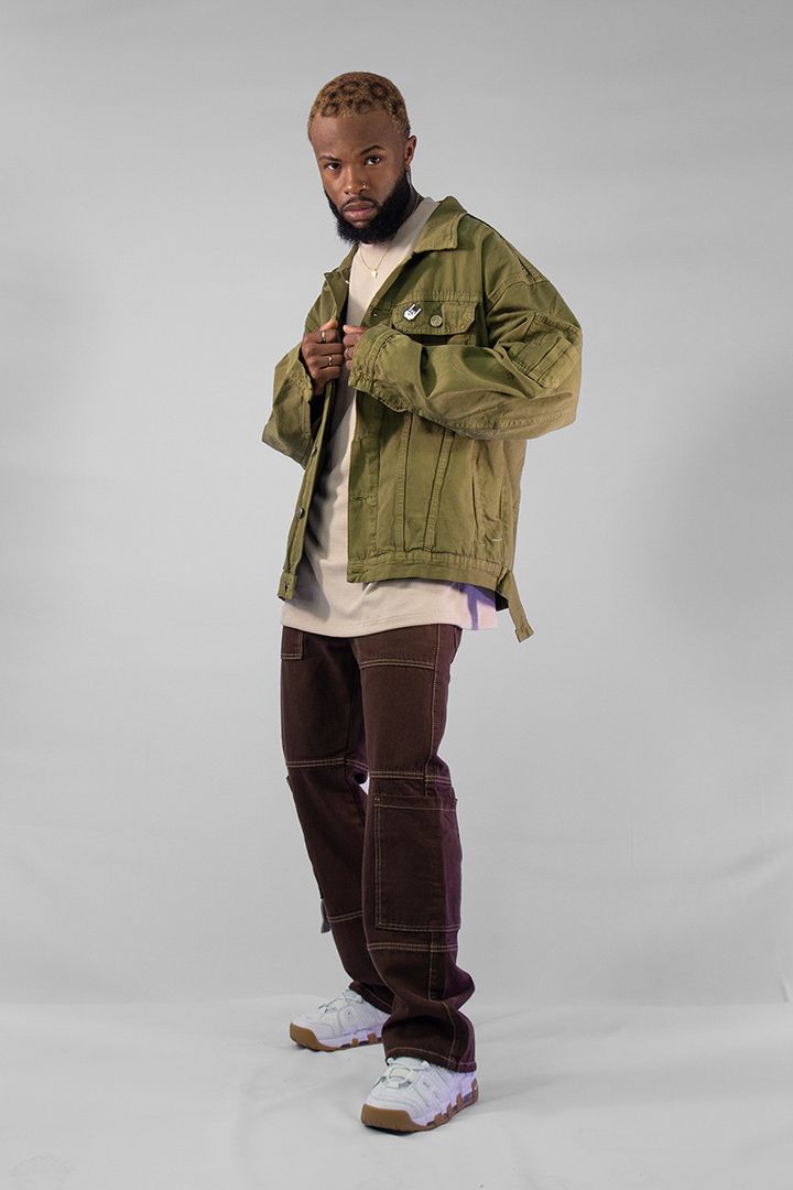 CHAQUETA OVERSIZE VERDE 