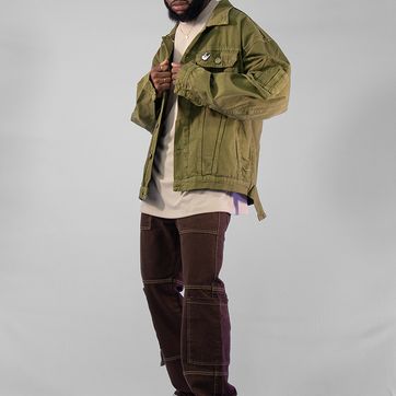 CHAQUETA OVERSIZE VERDE  - imagen 5