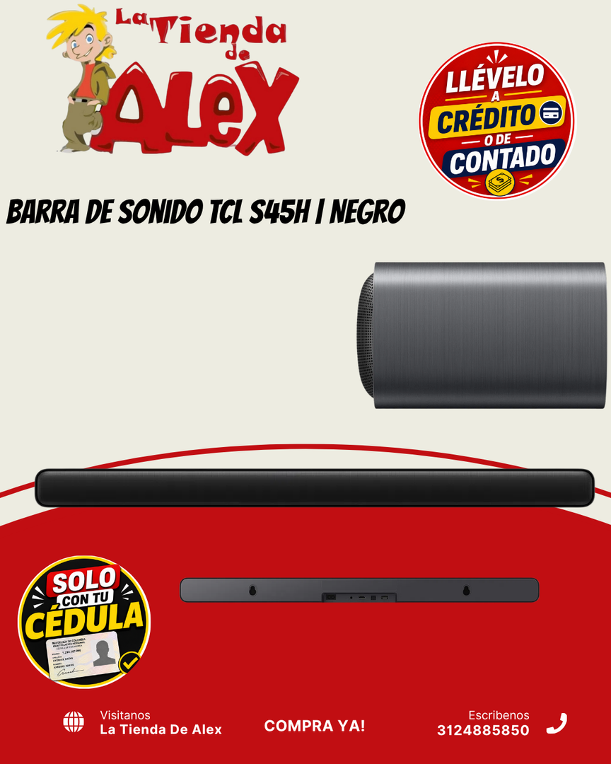 Barra de Sonido TCL S45H
