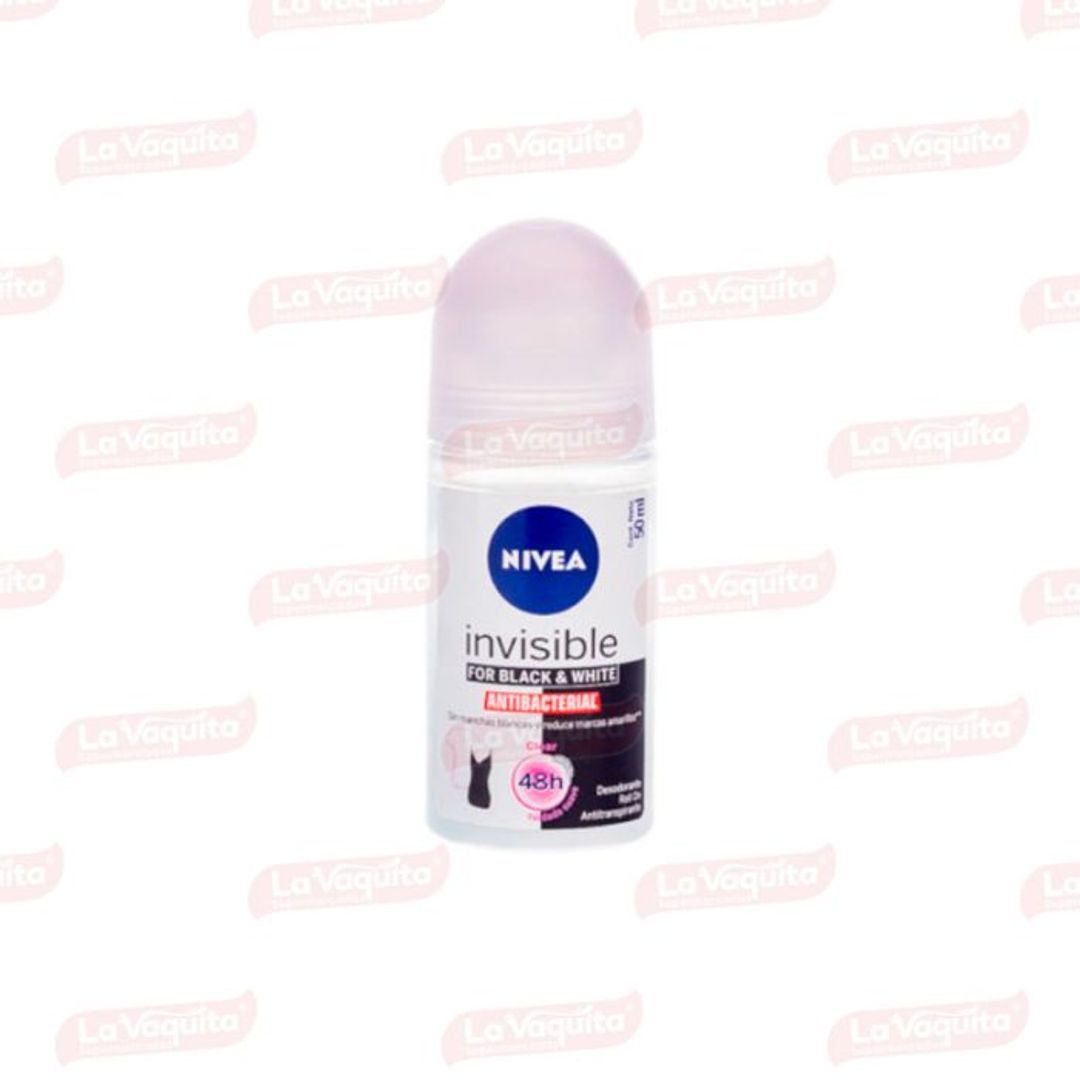 DESODORANTE NIVEA ROLLON CLACK AND WHITE*50ML