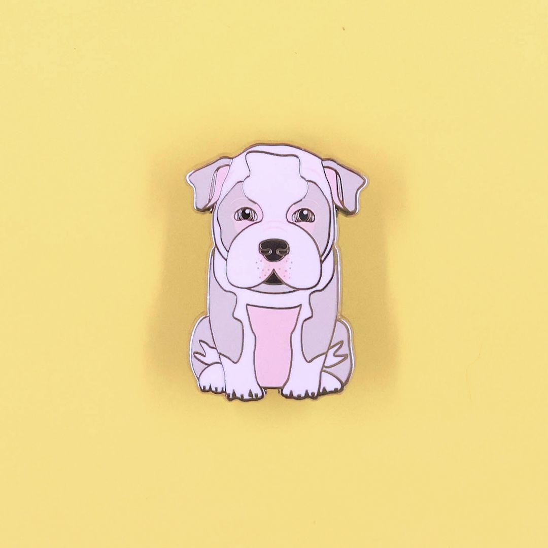 PIN BULLDOG INGLES BLANCO