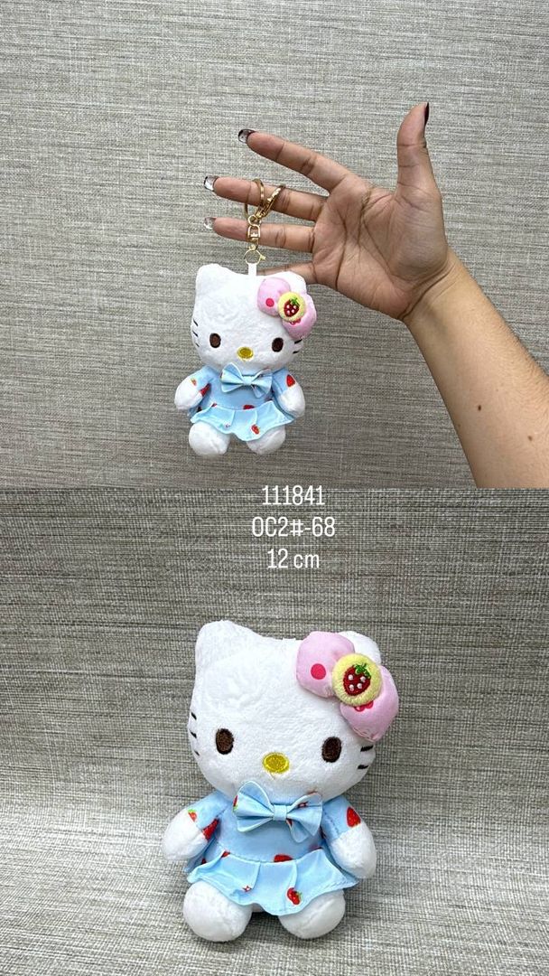 LLAVERO VESTIDO HELLO KITTY 12 CM