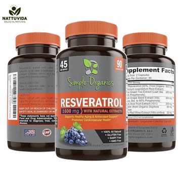 Resveratrol 1600Mg 90cap - imagen 1