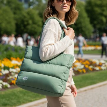 PUFFER BAG DALIA VERDE MENTA - imagen 1