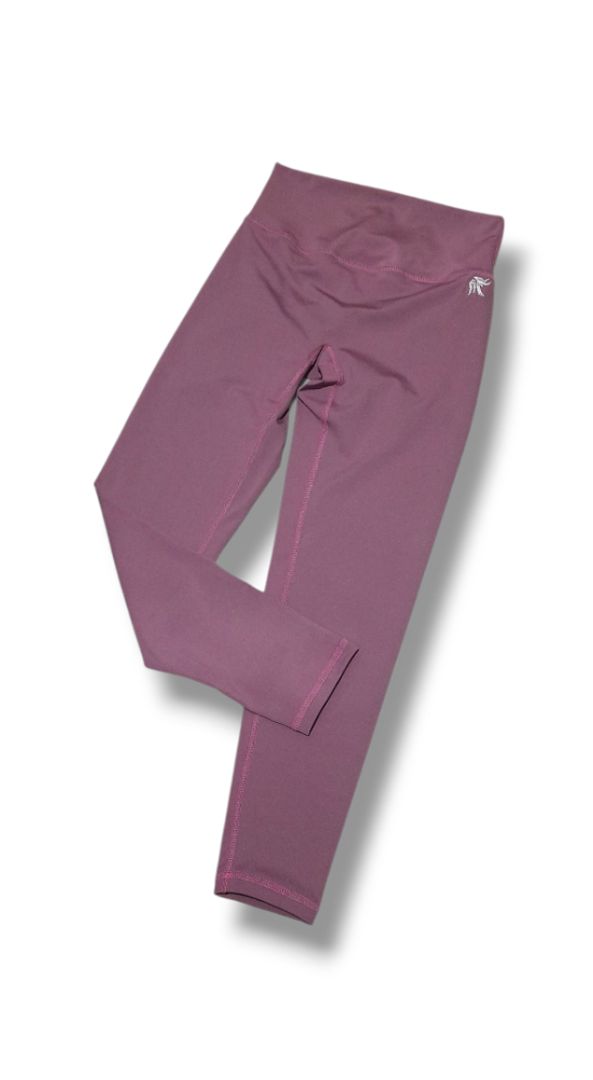 Leggings sin costura delantera tiro alto Lycra