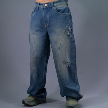 JEANS SUPER BAGGY CORTES AZUL - imagen 5