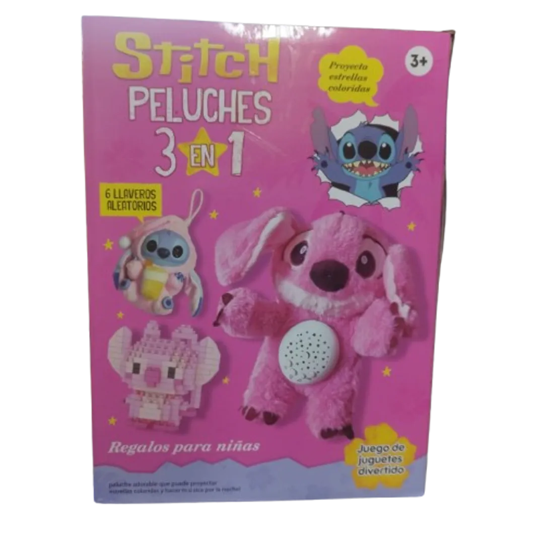 COMBO STICH PELUCHE PROYECTOR - LEGO - LLAVERO