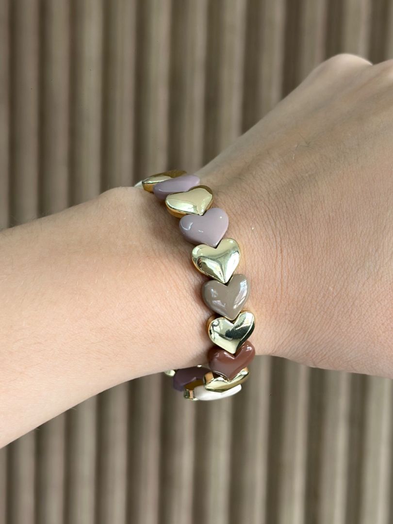Pulsera corazones 