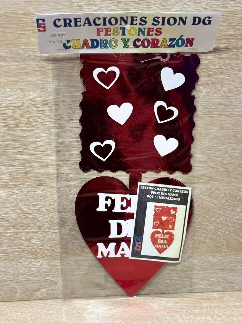625 FESTONES CUADRO Y CORAZÒN