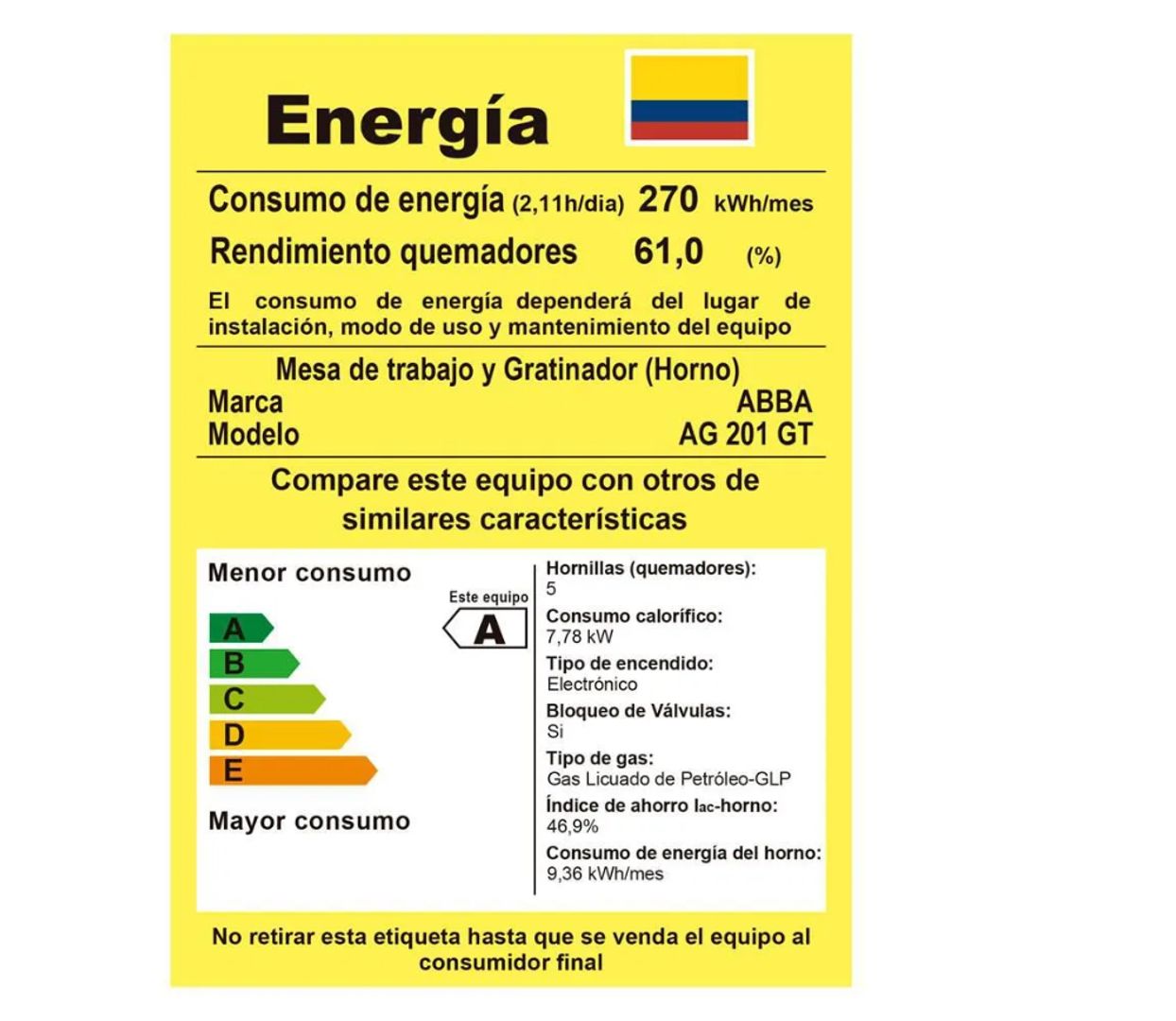 EST ABBA 51 HORNO FULL VIDRIO