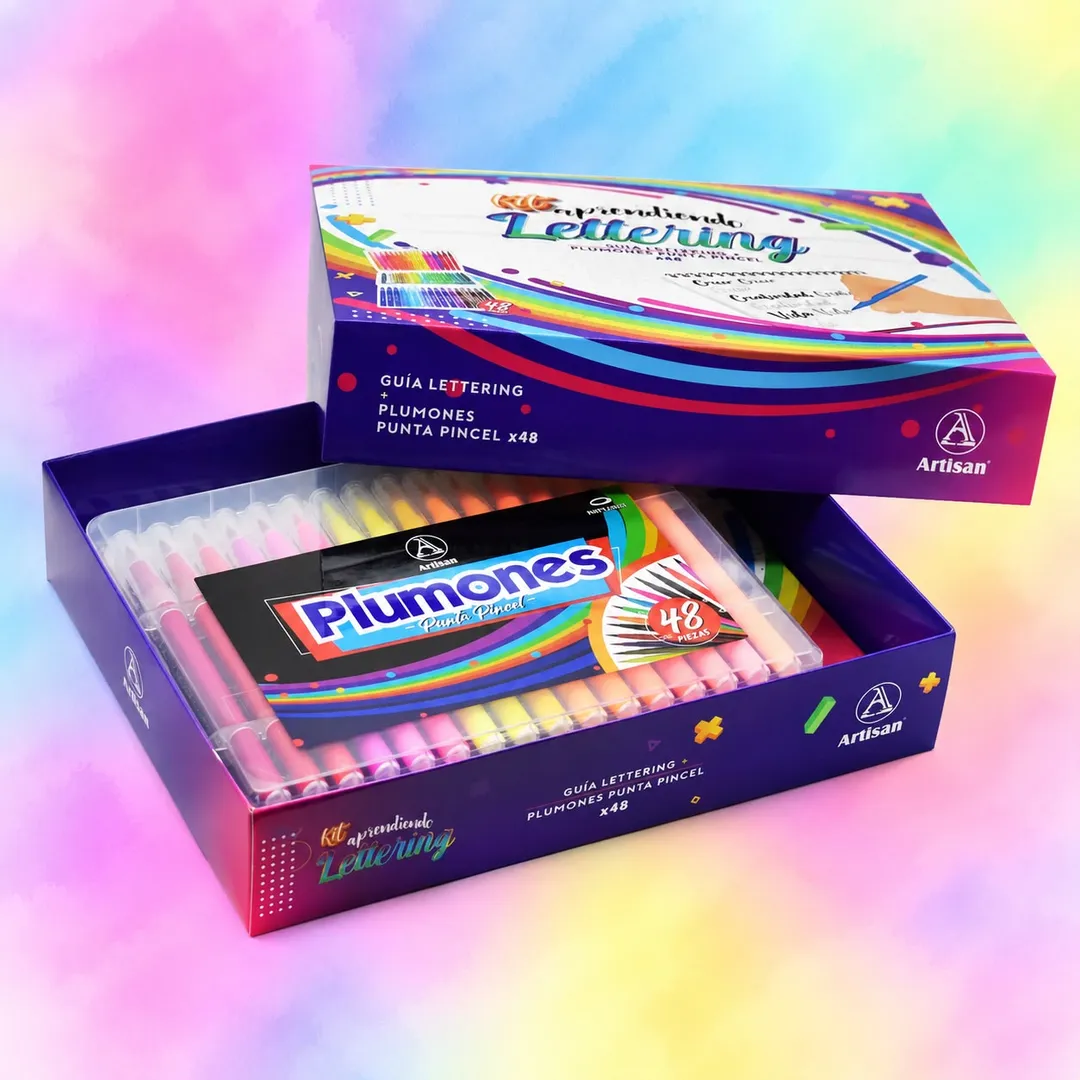 Kit lettering artisan x 48 plumones
