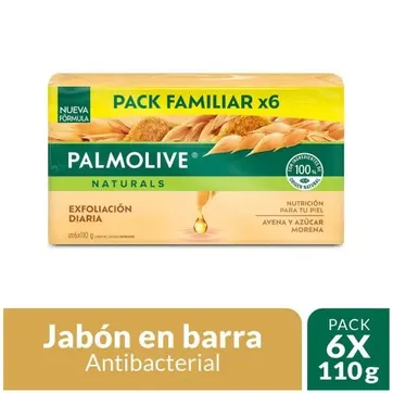 Imagen del producto JABON PALMOLIVE AVENA Y AZÚCAR X 110 GR PAQ X 6 UND