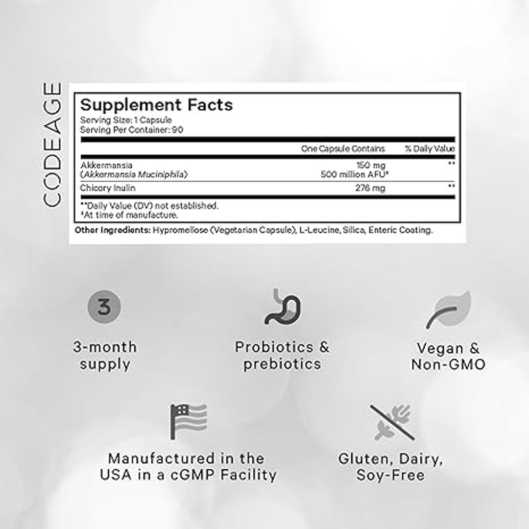 Akkermansia Muciniphila Probiotic Ultra 500MILL 90 CAP CEDEAGE