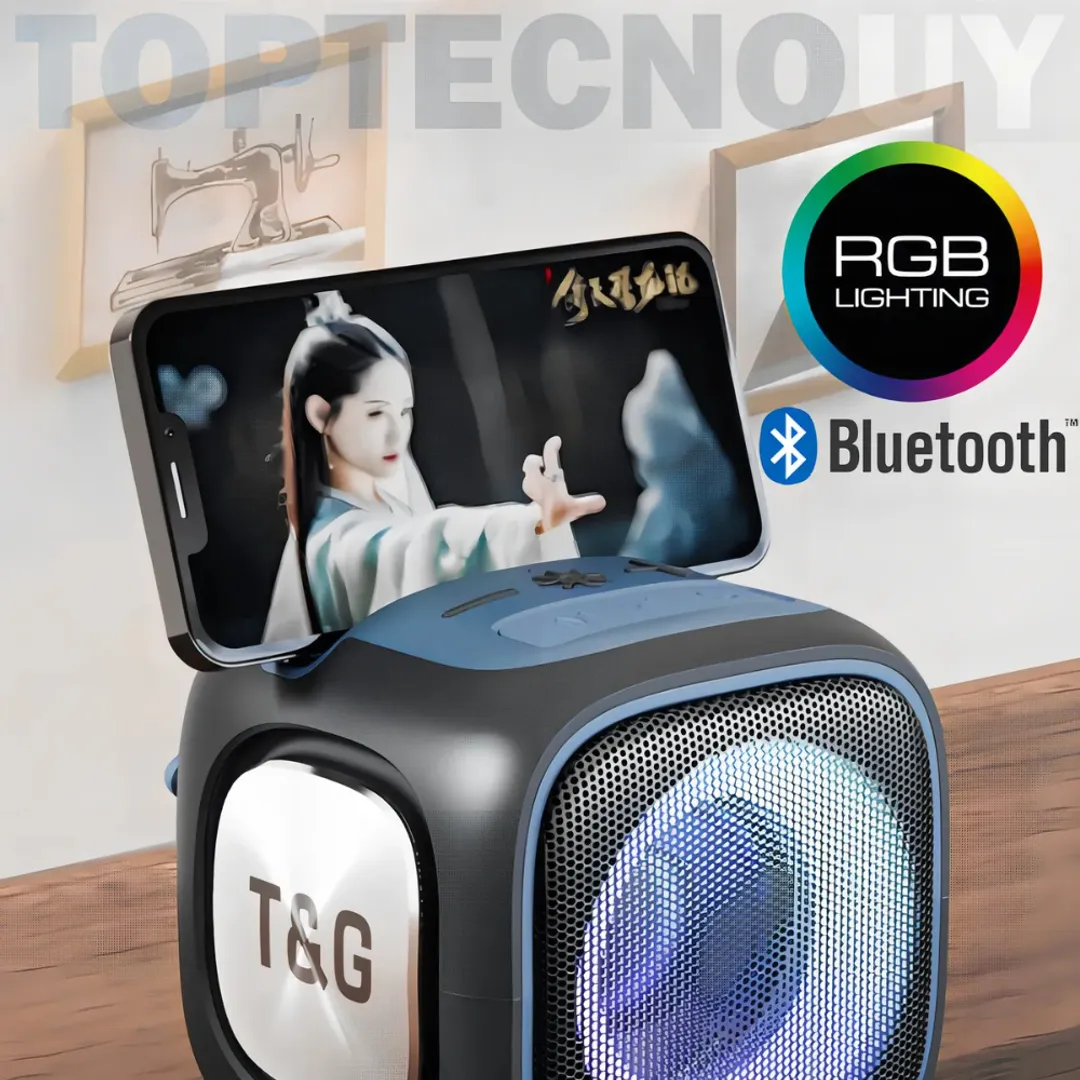 PARLANTE BOCINA TG-359 PORTATIL BLUETOOTH LUZ LED