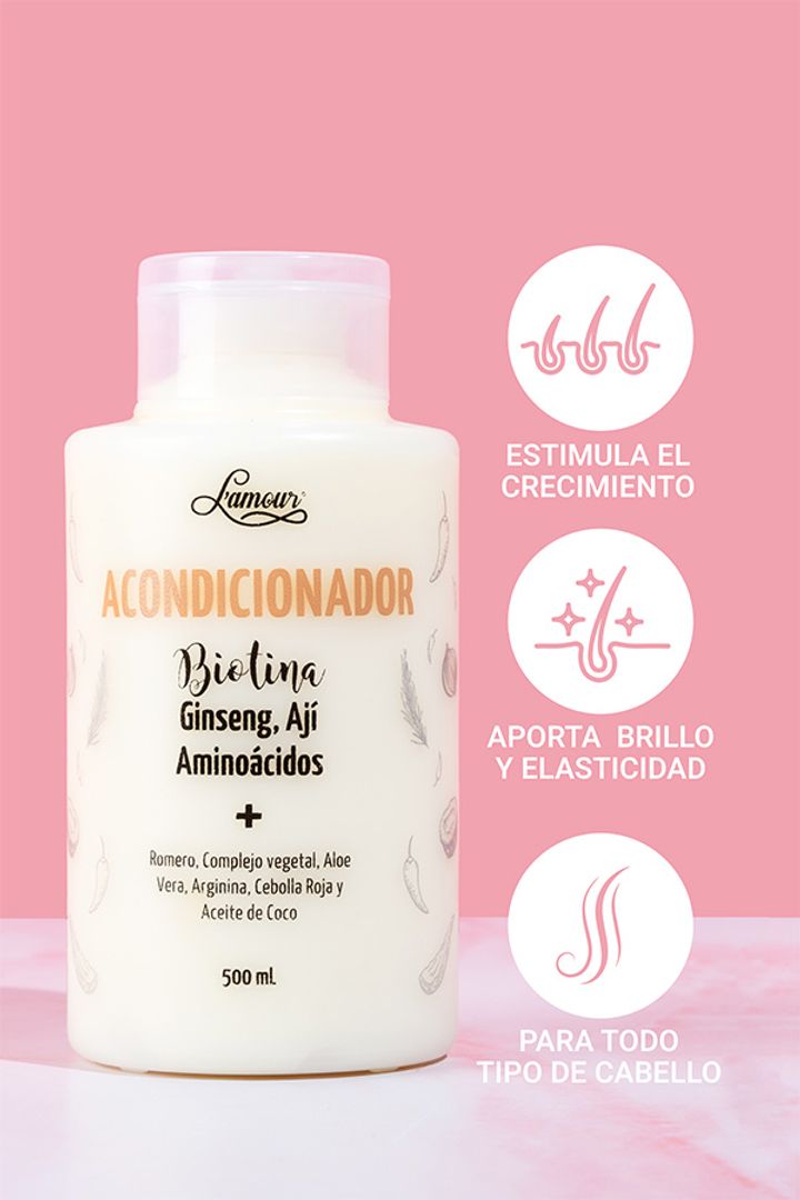 Acondicionador Biotina 500 Ml Lamour Original