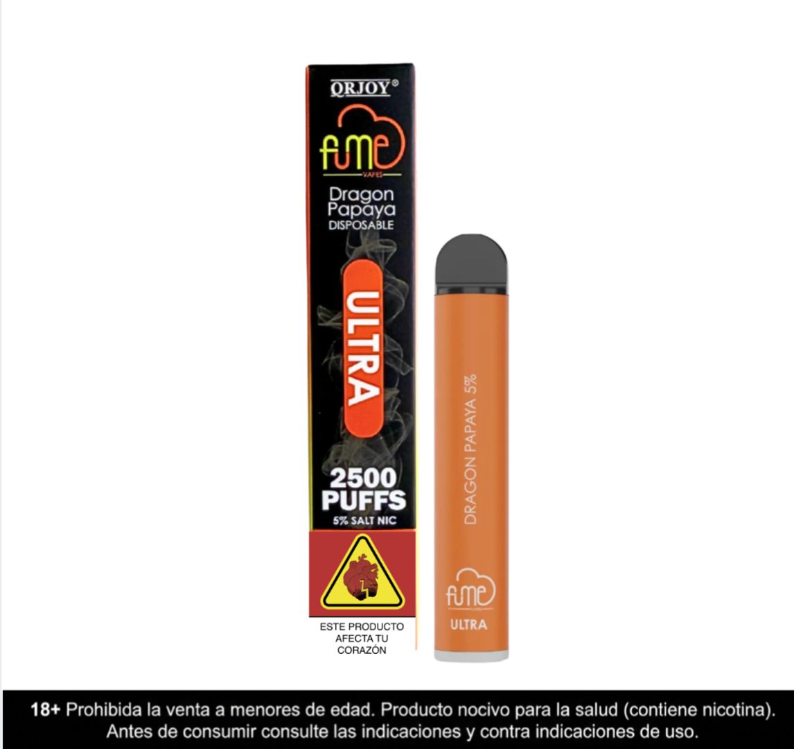 Fume Ultra Dragon Papaya 2.500 Puffs