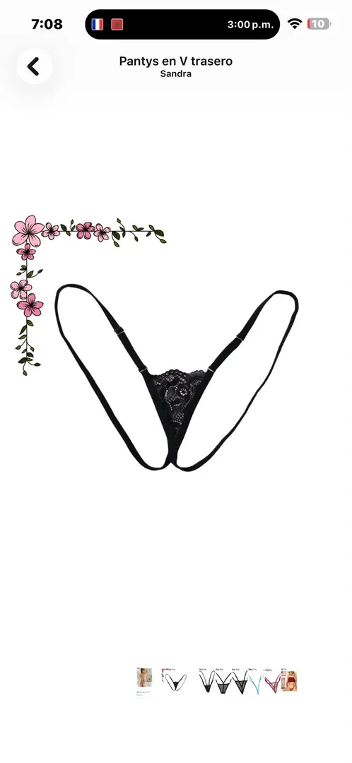 Súper micro tanga en V