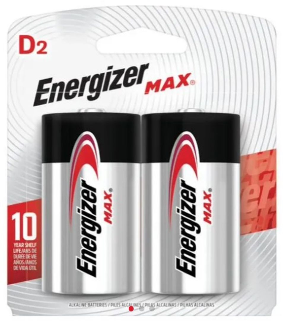 Pila Redonda par D Alkalina 1.5V Energizer