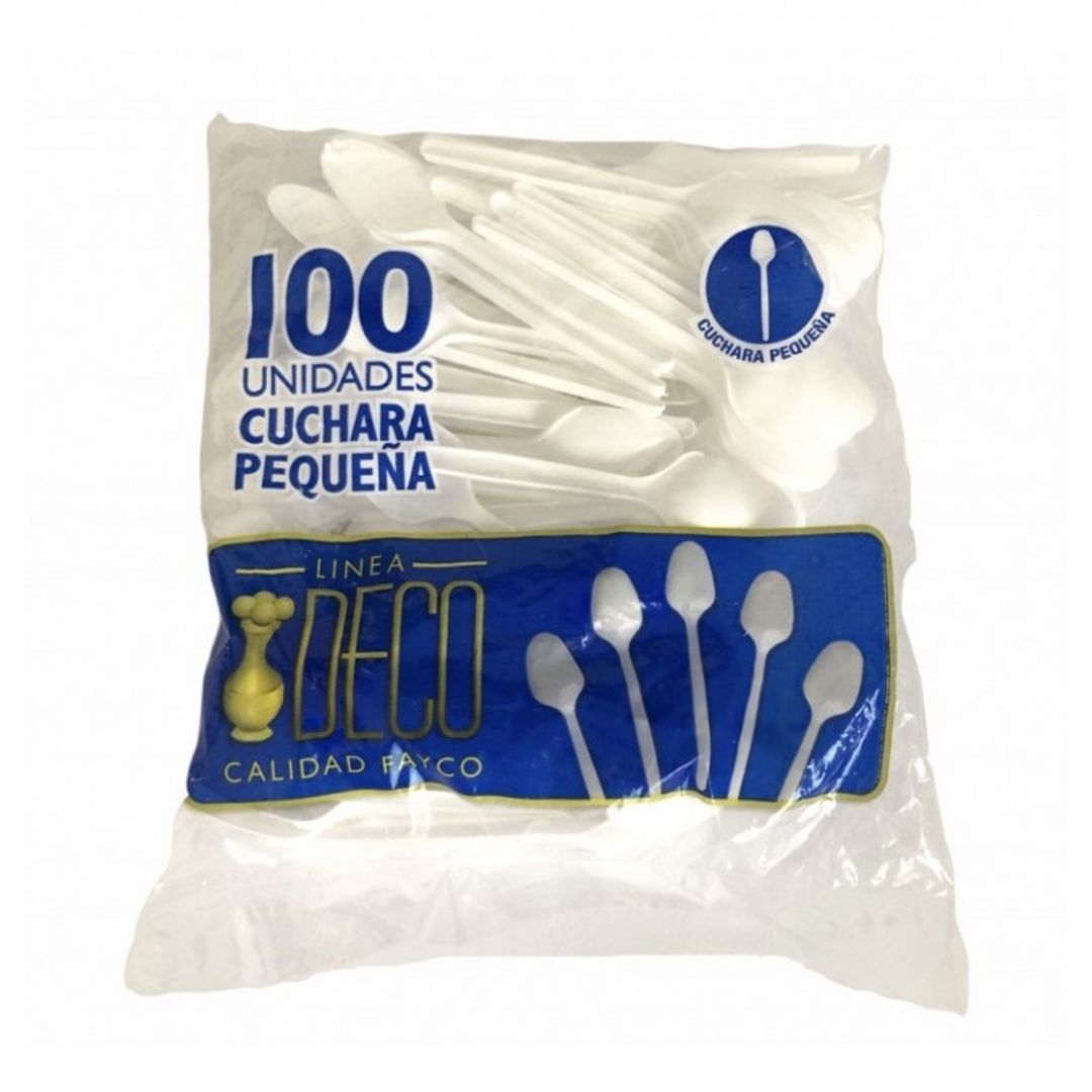  K. CUCHARA PEQUEÑA PAQ. X 100 UND