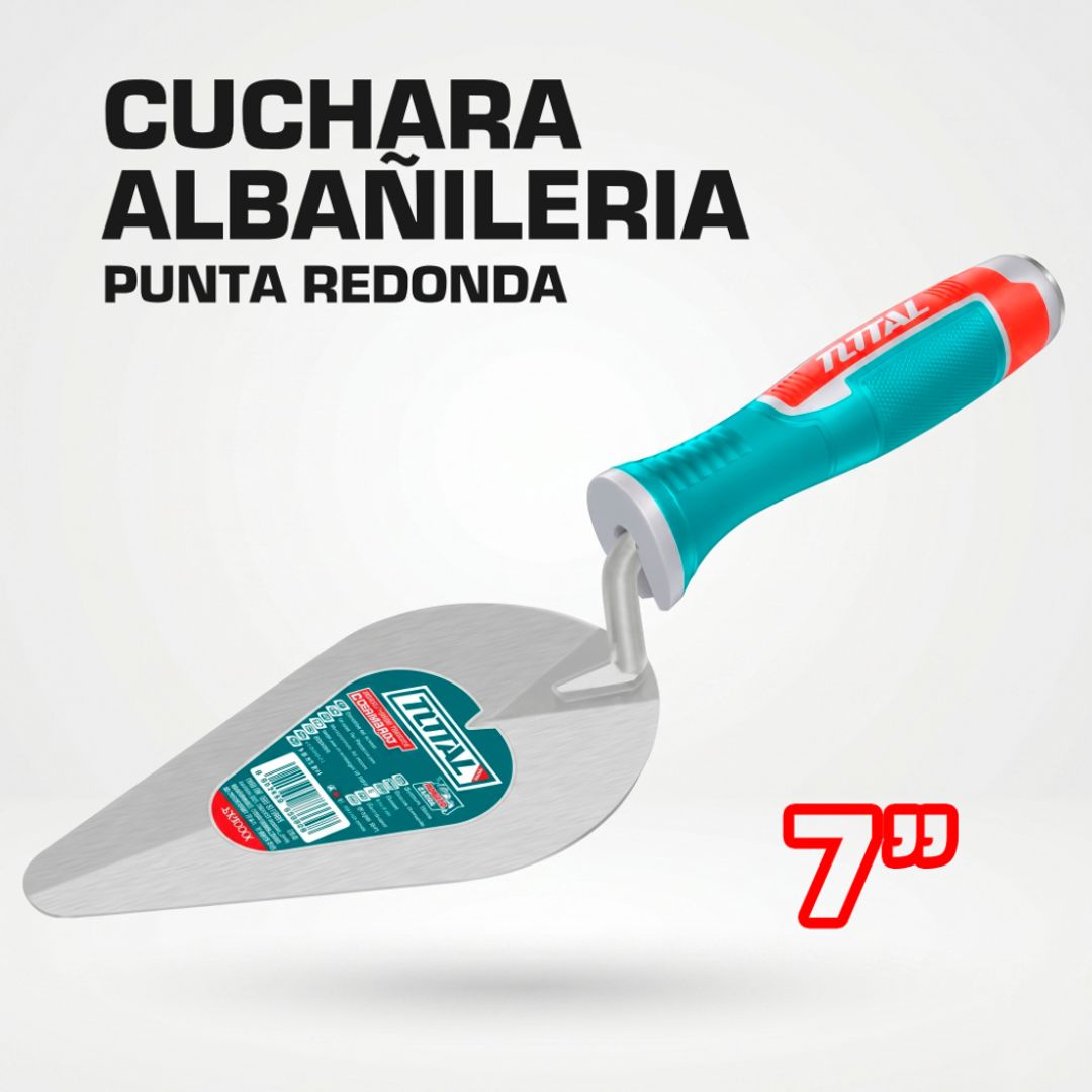 CUCHARA ALBAÑILERIA PUNTA REDONDA 7"