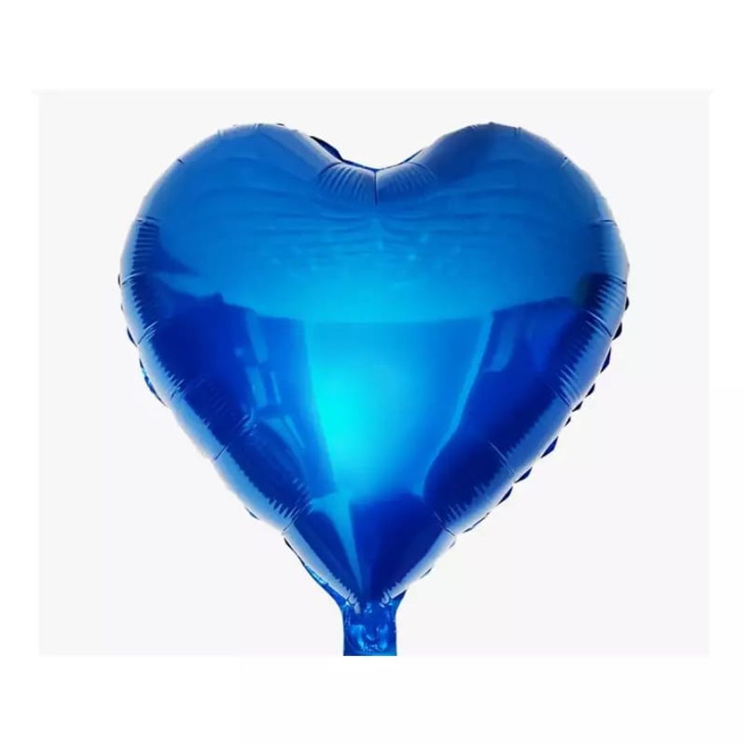 GLOBO FOIL CORAZON  18'  X 12 UNIDADES SURTIDO