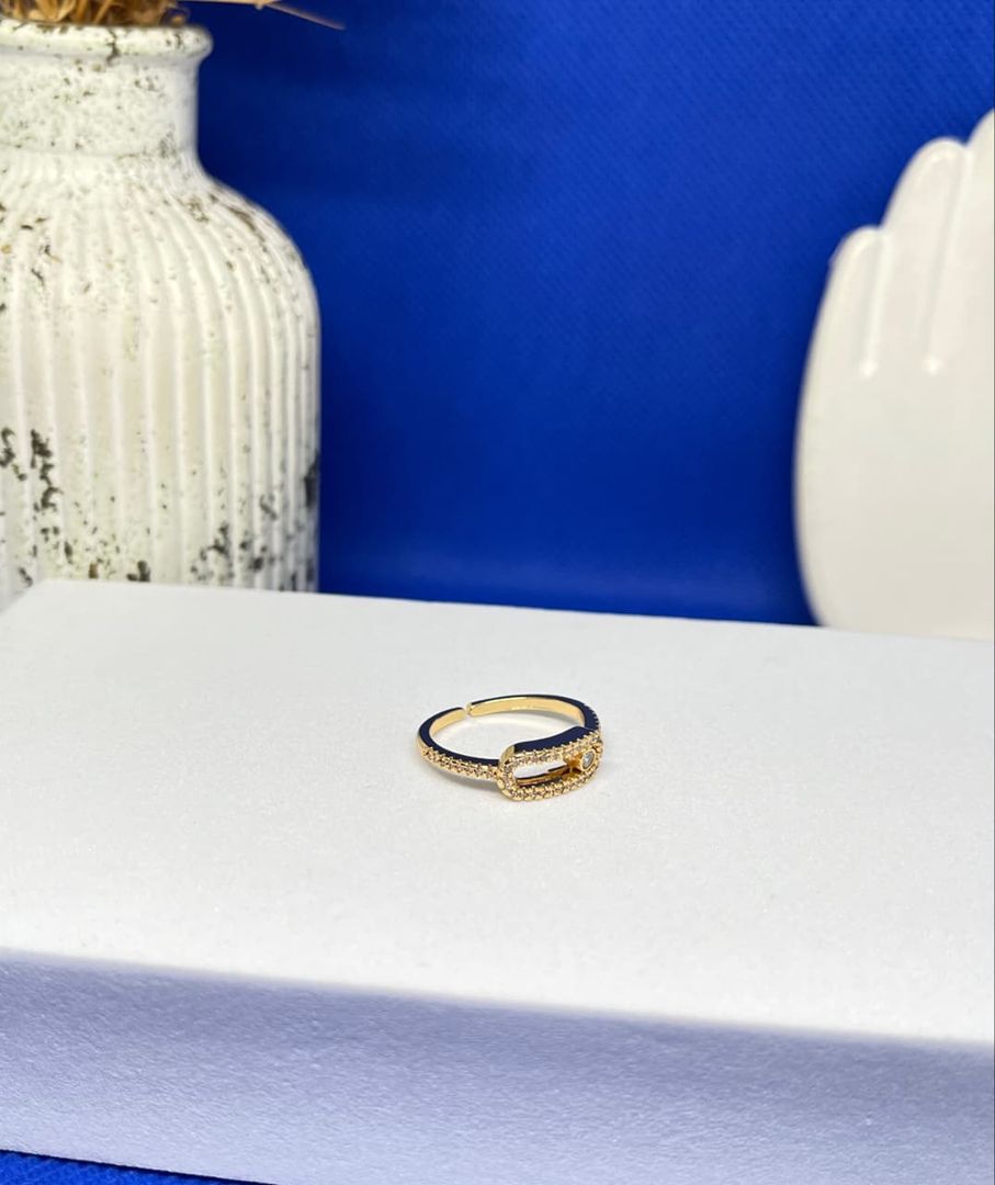 Anillo mesikka ajustable circonias