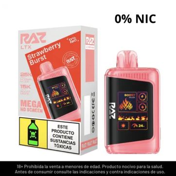 Imagen del producto Raz Strawberry Burst Sin Nicotina 25.000 Puffs