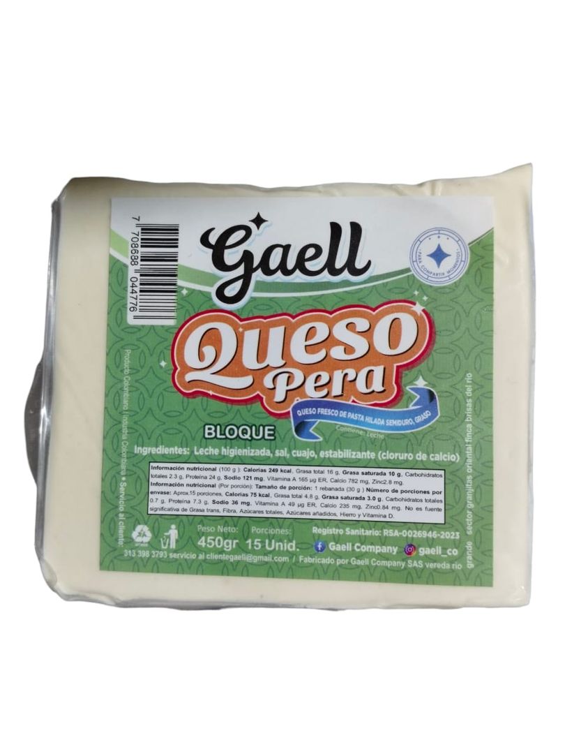 QUESO PERA GAEL BLOQUE*450G