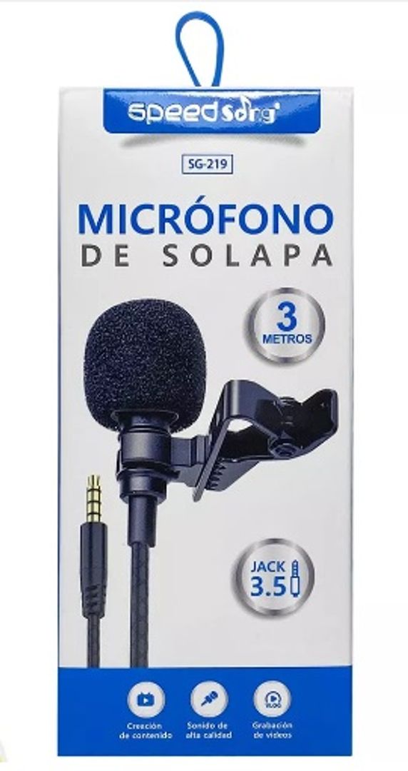 Micrófono solapa SpeedSong SG219