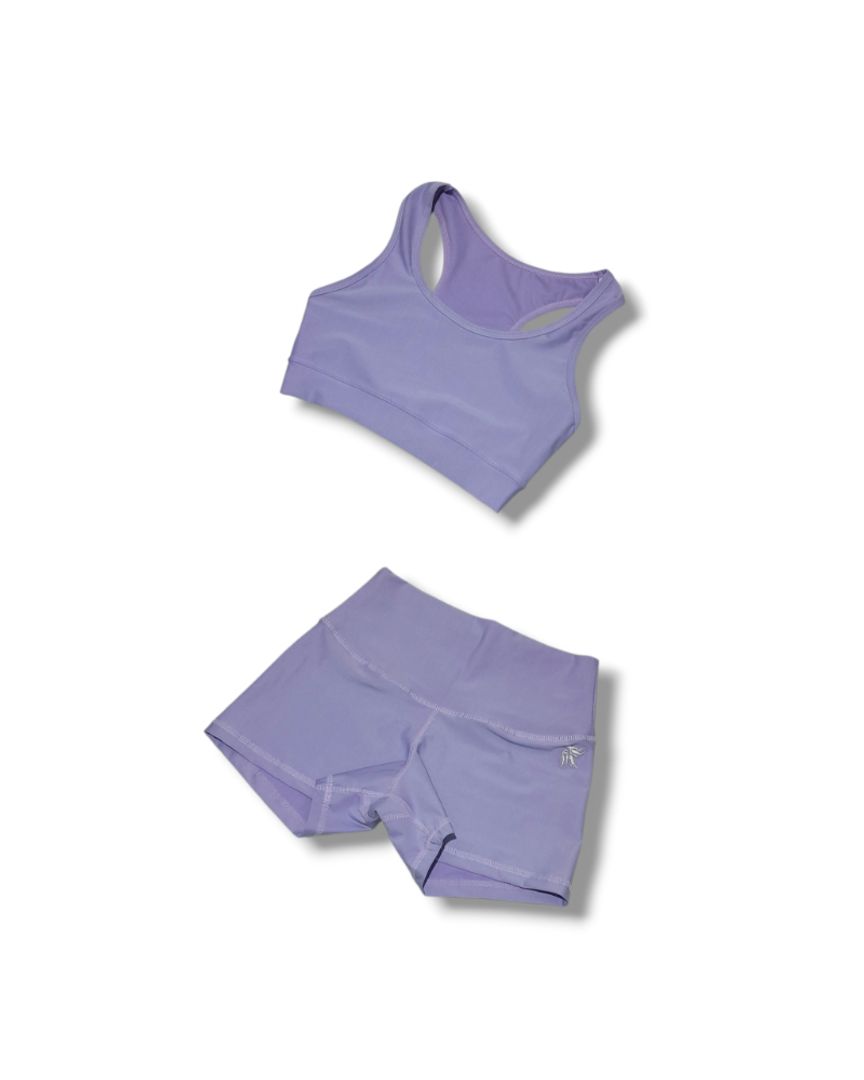 Conjunto top + short tiro alto