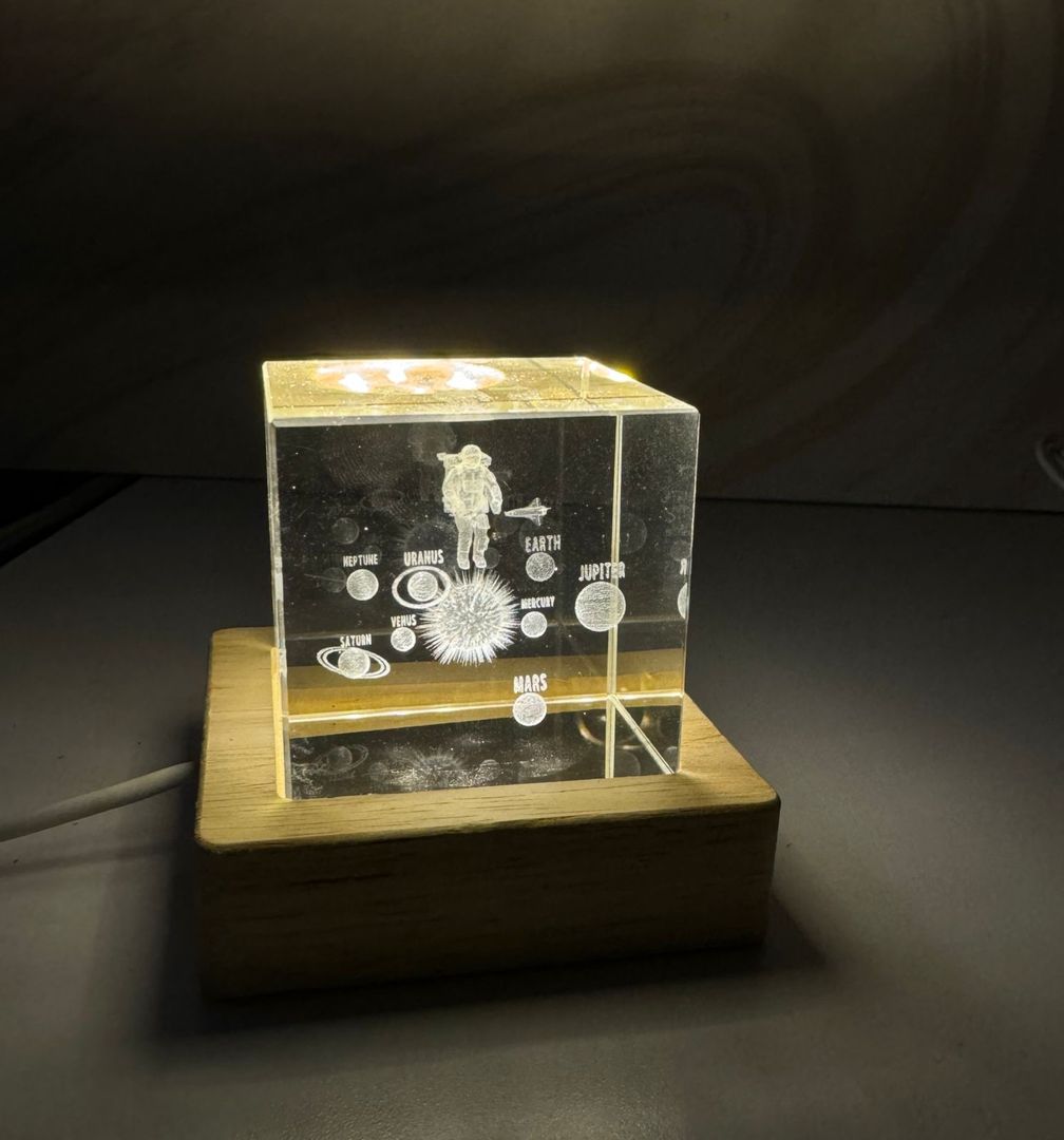 Cubo en vidrio 5x5cm 