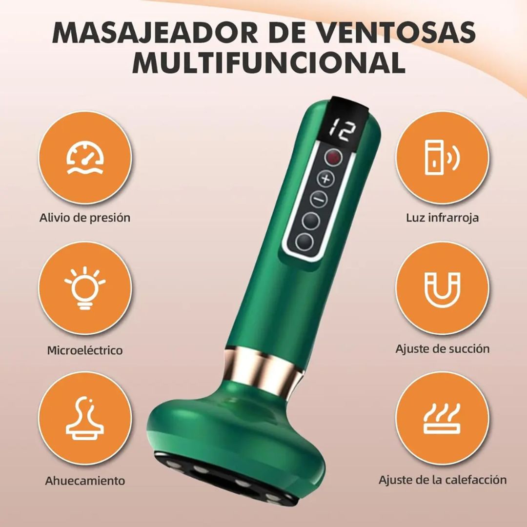 MASAJEADOR ELECTRICO CORPORAL VENTOSA CALOR