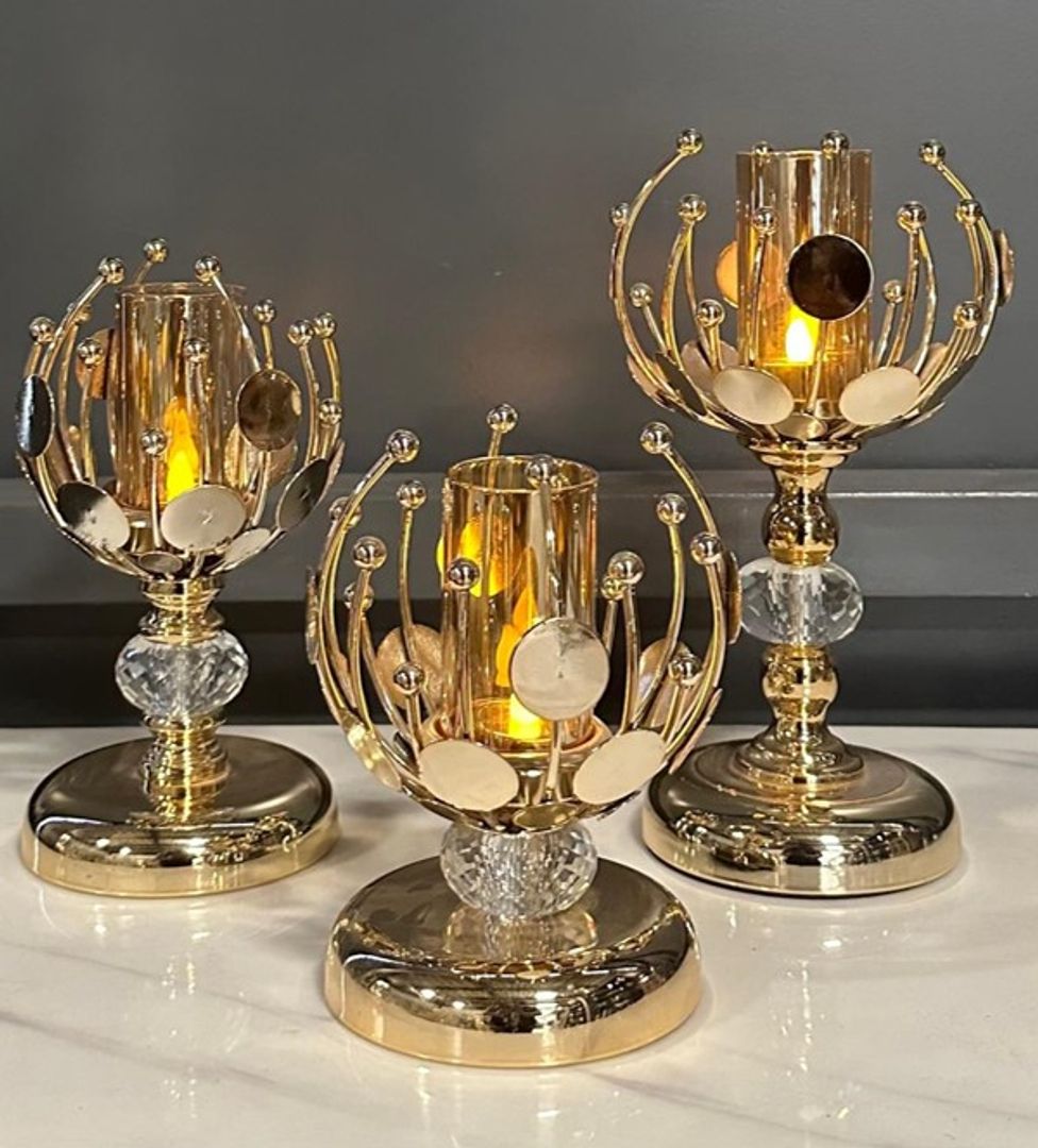 Candelabro Dorado